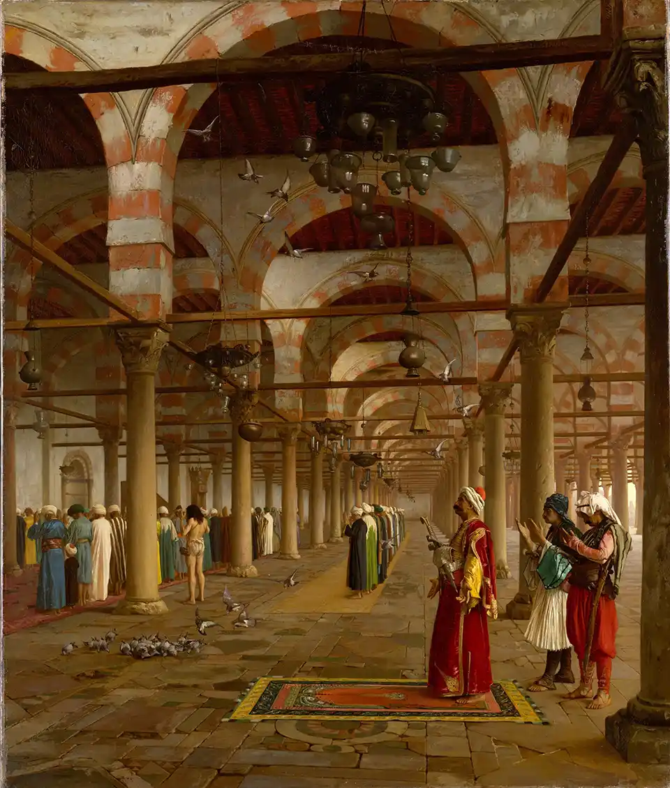 Prayer in the mosque